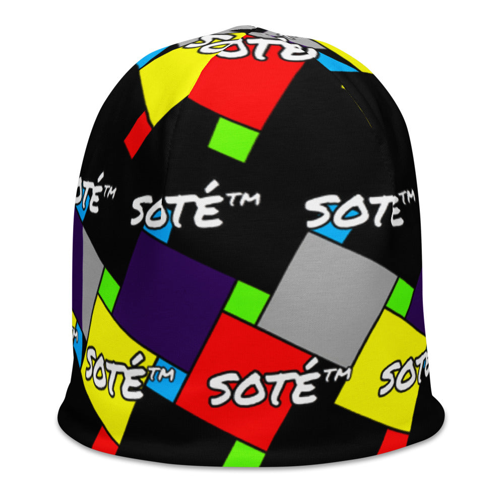 SOTÉ All-Over Print Beanie Hat (passé)